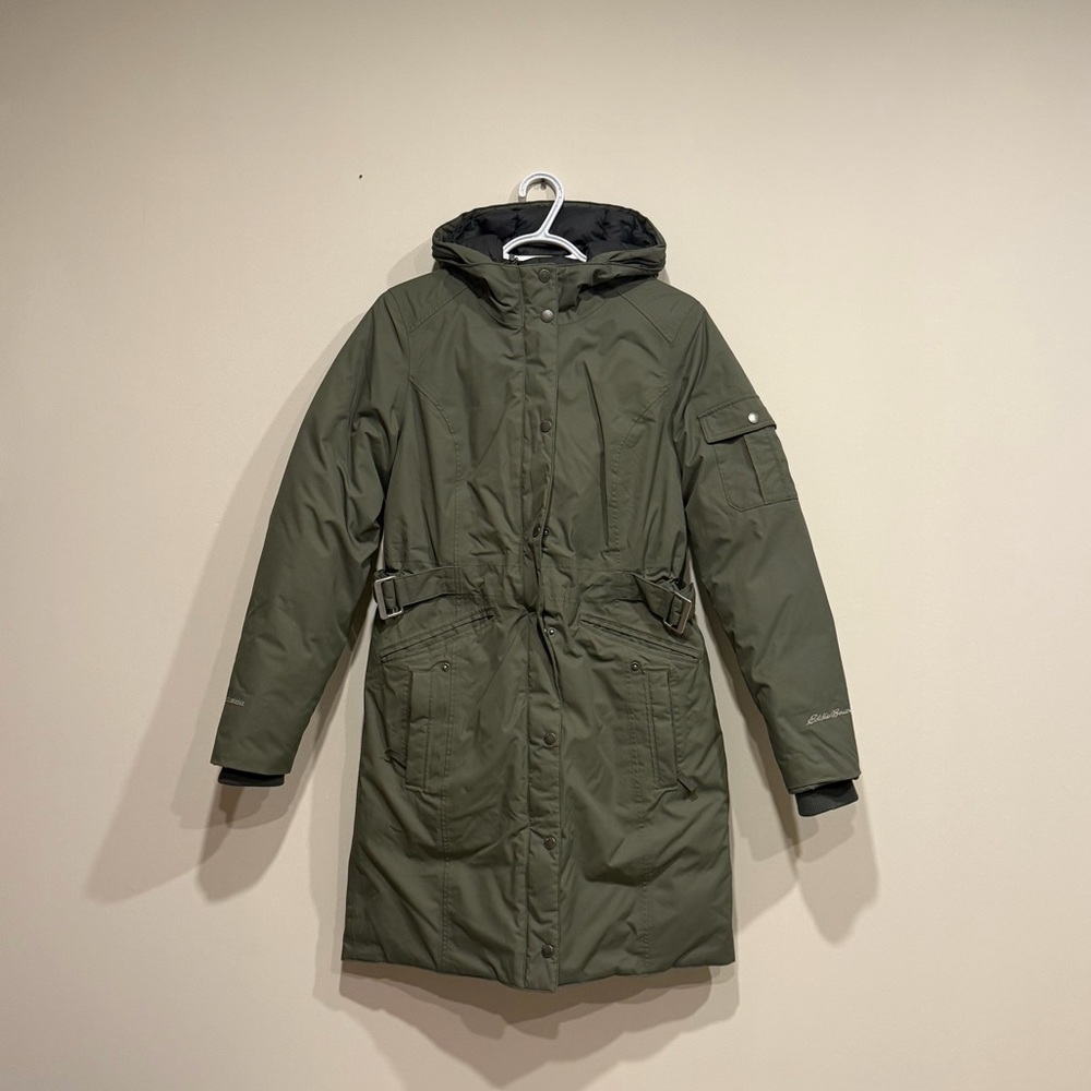 Eddie Bauer Green Military Parka